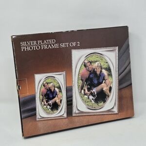 Godinger Silver PLATED 2 PHOTO FRAMES  Fits 8×10 & 7×5 Paul Revere Silver Smith